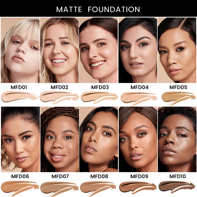 High Quality for Black Women Dark Skin Custom Cream Foundation Private Label Vegan Make up Foundation