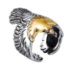 Mens Fashion Jewelry Sterling Silver Eagle Sculpture Skyhawk Ring (XH042519W)