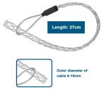 Cable Pulling Grip Sock For 6-10mm Cable Galvanized Stainless Steel Anti-Slip
