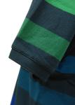 Formal Mens Polo T Shirts Yarn Dye Stripes With Fader Colors Eco Friendly