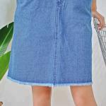 Customized Fade Proof Ladies Ripped Denim Dress Sleeveless For Spring