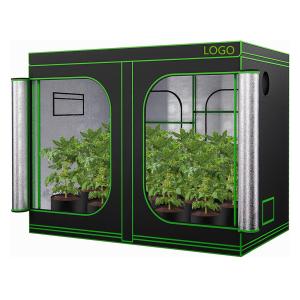 China 300x300x220cm Growbox Plant Tent 22mm Metal Pole Removable Floor Tray 10x10FT Large Grow Tent Kit with LED Light Fan factory