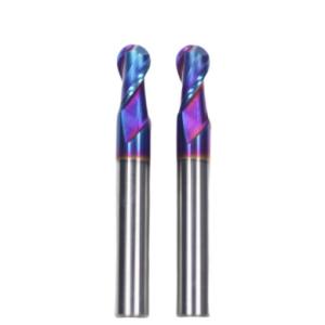 China 2 Flutes HRC 65 R9*18*36*18*150L TiAISiN Coated Carbide Ball Nose End Mill factory