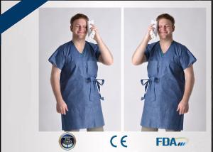 China Non Woven Disposable Isolation Gown , Hygienic Disposable Protective Coveralls factory
