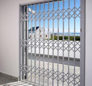 China Sliding Aluminium Burglar Trellis Door High Grade 6063 Alloy Aluminium Profiles factory
