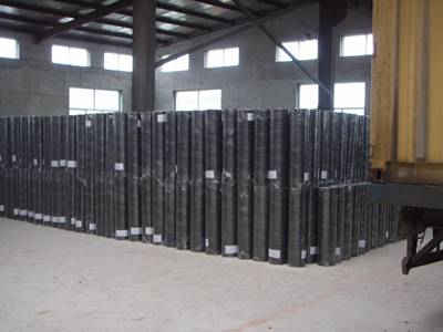 Black PVC coated welded wire mesh  warehouse