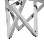 Dia 130cmx75cm Round Tempered Glass Dining Table Italian light luxury style
