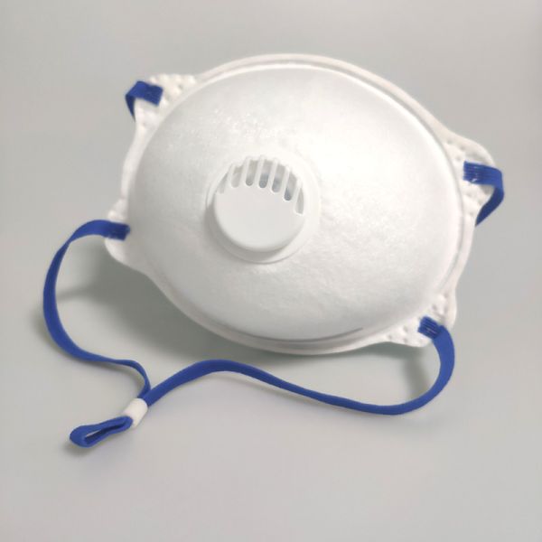 China Head-Mounted Cup Shape Protective Face Mask With Breathing Valve factory