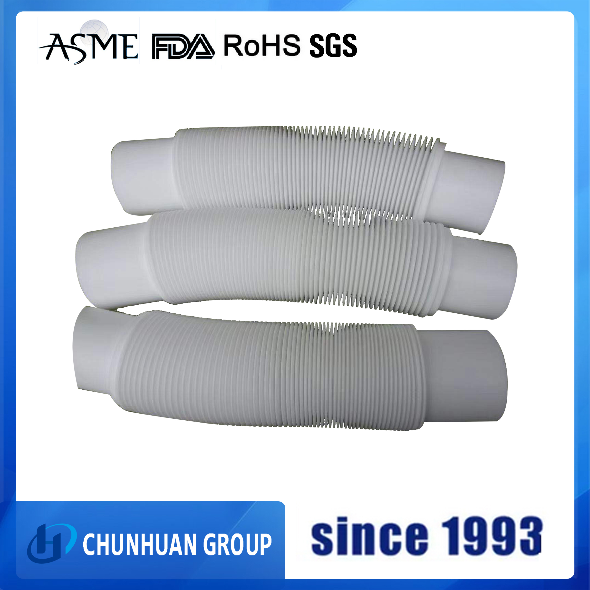 Pure Natural Clear White Virgin Extruded PTFE Tube Smooth Scalable