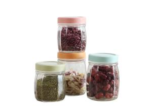 China Food Grade Clear Empty Glass Jars With Lid For Food Storage 720ml factory