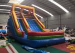 Colorful Playground Bounce House Water Slide UV Protection Oil Layer