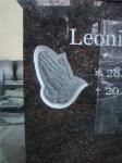 European style flower shape gray granite memorial garden stones