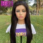 100% Virgin Brazilian Straight Wave 12a Human Hair Lace Frontal Wigs