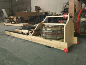 China Club Water Rower, Ash Wood frame water Rowing Machine with S4 monintor factory