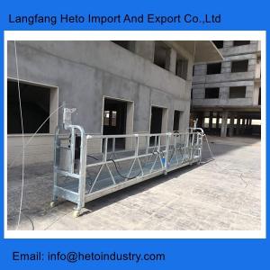 China Construction gondola exporter 6 meters temporary suspended platform for facade cleaning factory