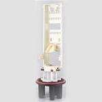 Large Capacity 144 Core 4 Trays Fiber Optic Splice Closure Dome Type Ip68