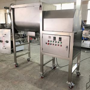 China 5.5kw 500L spice seasoning powder pigment powder commercial double paddle horizontal ribbon mixer on sale