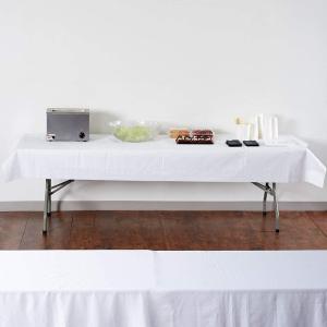 China OUCHAME White Paper Table Cover Roll , SGS Linen Like Disposable Tablecloths factory