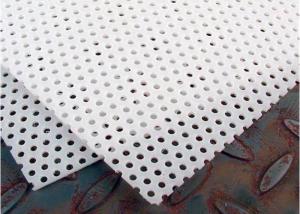 China 1000*2000mm Perforated Pvc Sheet With Diamond Rectangle Hole factory