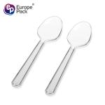 Eco friendly products disposable dessert cutlery clear plastic yogurt spoon