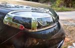 Customized ABS Chrome Headlight Bezels / Auto Headlight Covers For Renault