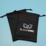 Durable Waterproof Pu Packaging Drawstring Bag For Glass Custom Logo Printing