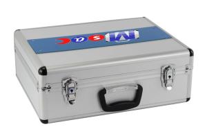 China OEM/ODM Wholesale Silver Aluminum Carrying Cases With Custom Made Die Cut Foam Insert And Logo factory