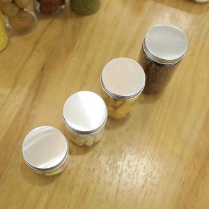 Customized Pressure Sensitive Sealing Plastic Jar Containers with 65mm Diameter