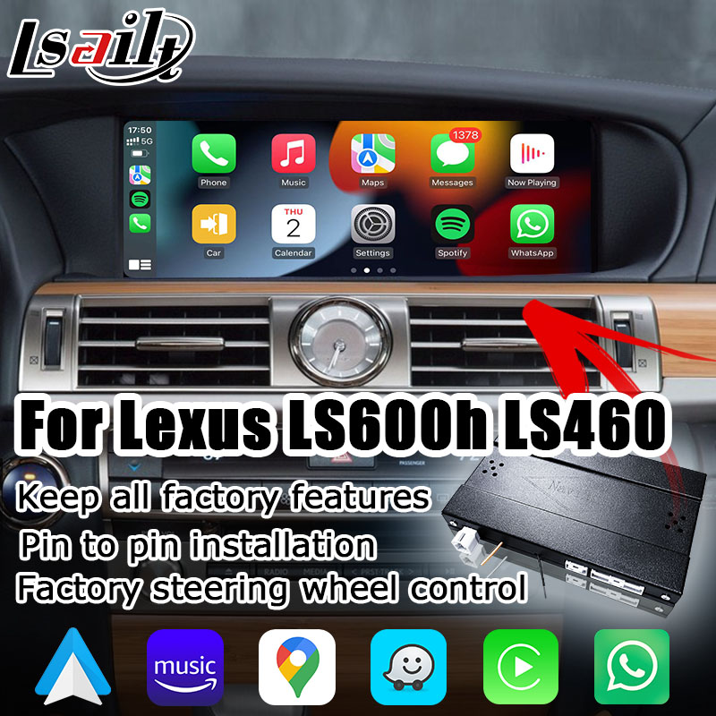 Wireless carplay upgrade for Lexus LS600h LS460 2012-2017 12 display android auto screen mirroring by Lsailt