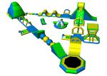30*30m Pvc Tarpaulin Floating Water Park For Entetainment / Outdoor Activity
