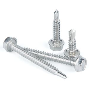 Hexagon Flange Head Self Drilling Screws With Tapping Screw Thread