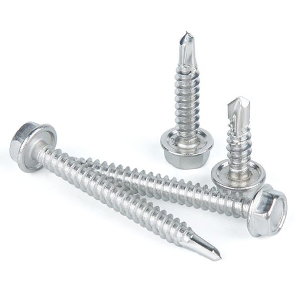 China Hexagon Flange Head Self Drilling Screws With Tapping Screw Thread factory