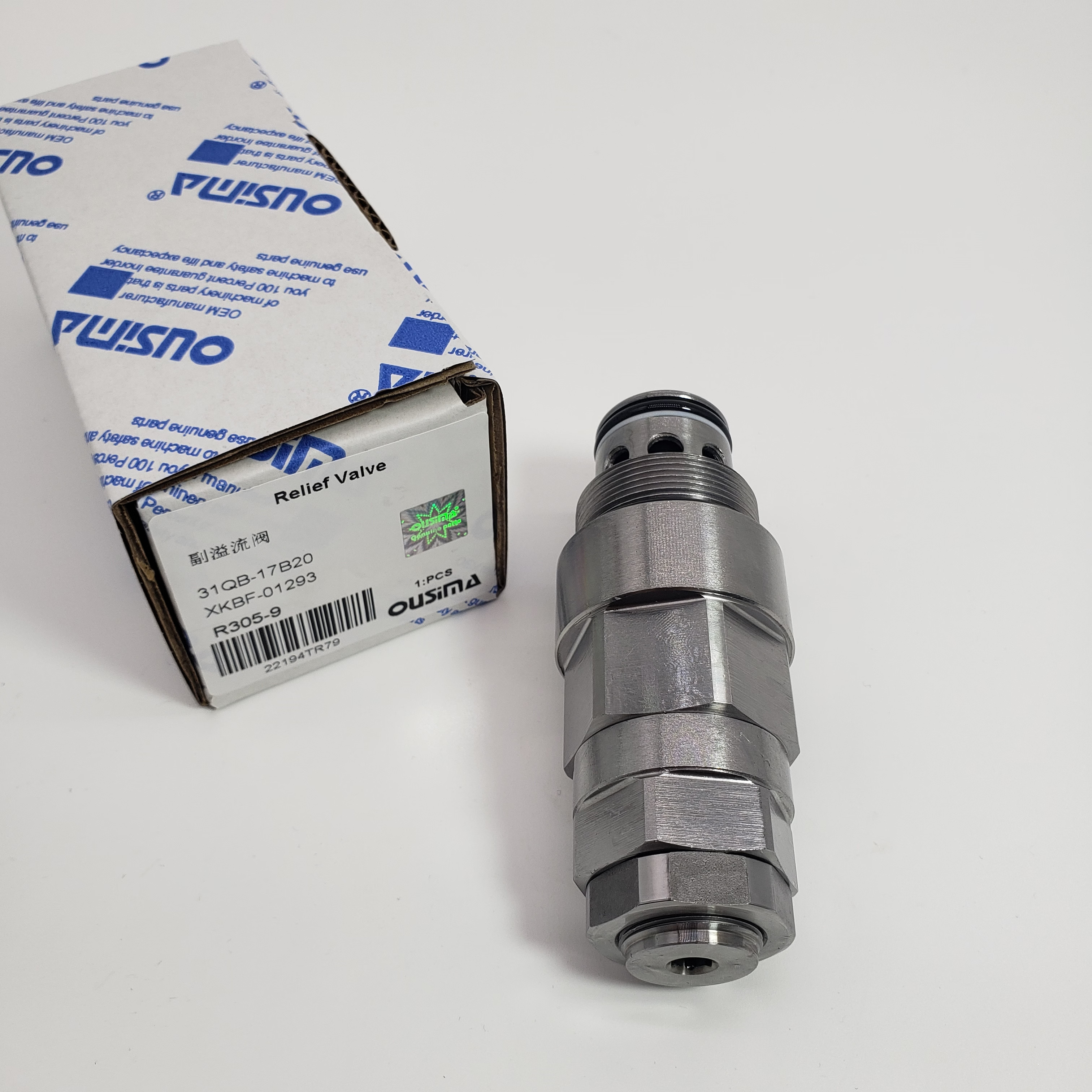 31QB-17B20 XKBF-01293 Relief Valve For Hyundai R305-9T R305-7
