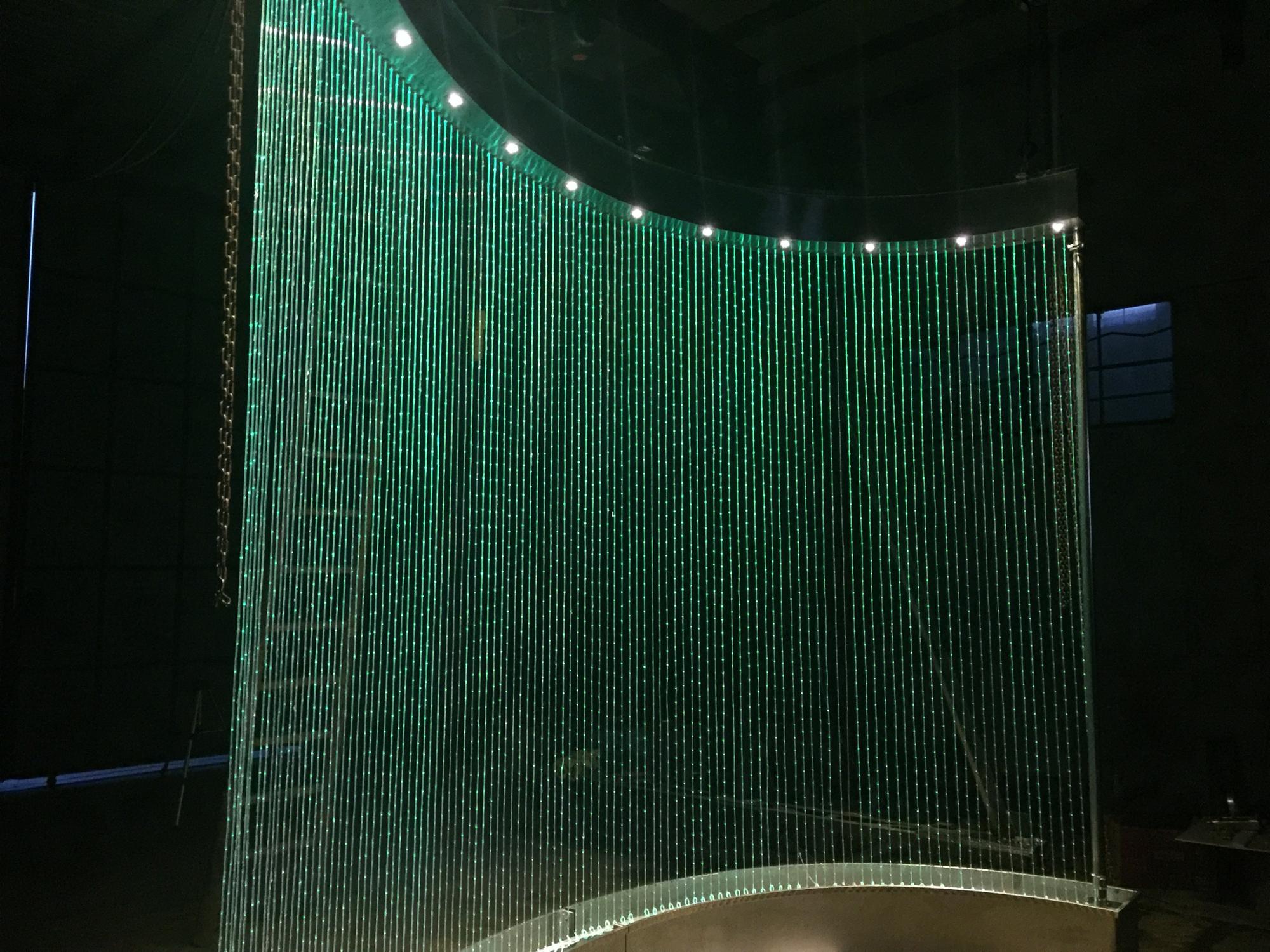 Indoor Interactive Words Pic Show Programmable Water Curtain