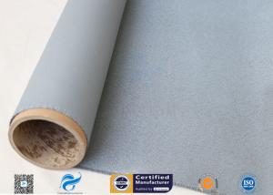 China Silicone Coated Fiberglass Fabric 1050GSM 0.85MM Grey High Strength Fire Blanket factory