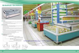 China Frozen and Refrigerated Showcase/ Freezer - E6 Hawaii factory