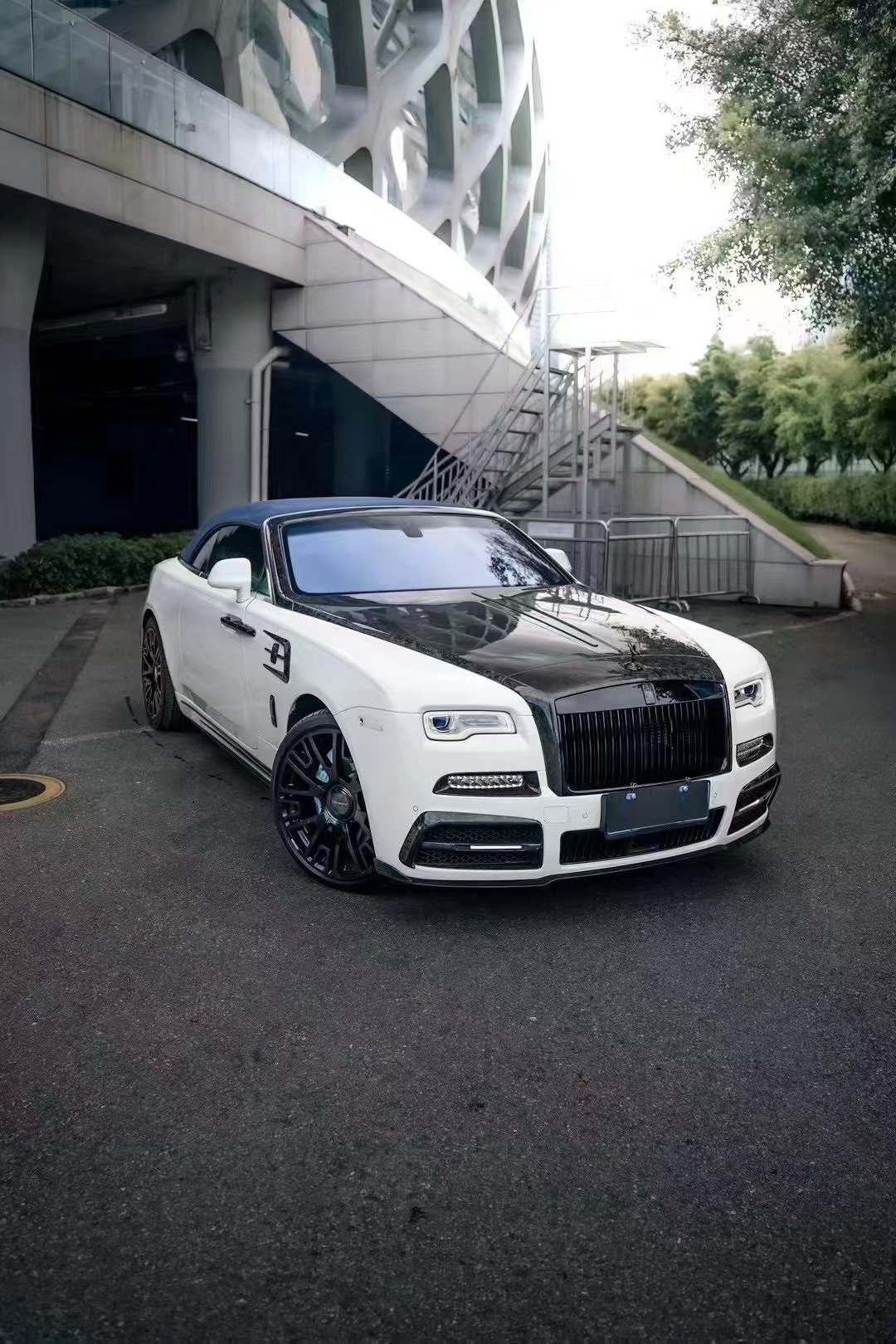 200 X 800 X 120MM Rolls Royce Wraith Body Kit Front And Rear Spoiler Hood