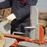 Wooden Bracket Acceptable OEM Horizontal 28T Log Wood Splitting Machine for