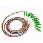 12 Core 12 Colors SC APC G657D PVC 0.9mm Single Mode Fiber Pigtails
