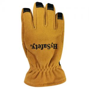 China Heat Resistant Firefighter Safety Gloves With Para Aramid Lining In Gold And Black on sale