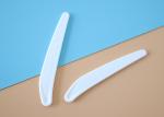 71.7mm White Plastic Spatula Spoon For Cosmetic Jar