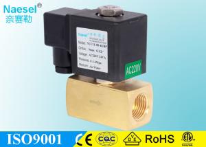 China NC NO 9 MM Orifice Piston Solenoid Valve 0 - 10 Bar PTFE - 60 - 200 ℃ Temperature factory