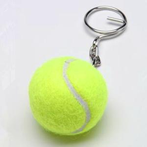 China gren color tennis ball keychain 1.5'' factory