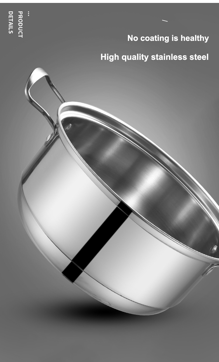Hot Selling Cookware Set 5 PCS Stainless Steel Cookware Cook Pot Cooking Pot Set With SS Handle