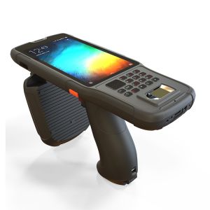 Mobile Portable Biometric Fingerprint Scanner With QR Barcode Handheld Terminal