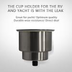 Marine Hardware Boat Accessories Stainless Steel Drink Cup Holder is also