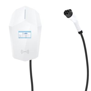 China 4.3 Inch LCD 7kw Wallbox Electric Car Charger With GB 7-Hole Plug on sale