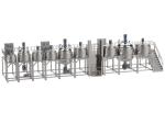 Vacuum Emulsifying Mixer Toothpatse Making Machine With Hydraulic Lifting
