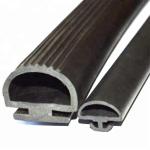 Colored Wooden Door Sound Insulation And Collision Sealing Strips For D Type