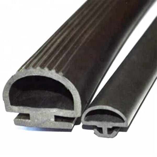 Colored Wooden Door Sound Insulation And Collision Sealing Strips For D Type